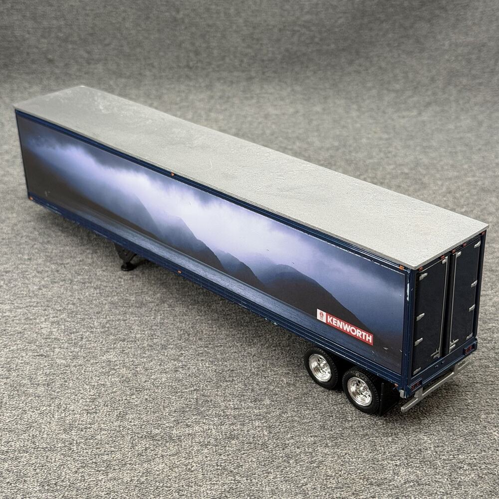 Kenworth Metal Diecast Blue Box Walking Floor Trailer Semi Toy Model 11 Inch